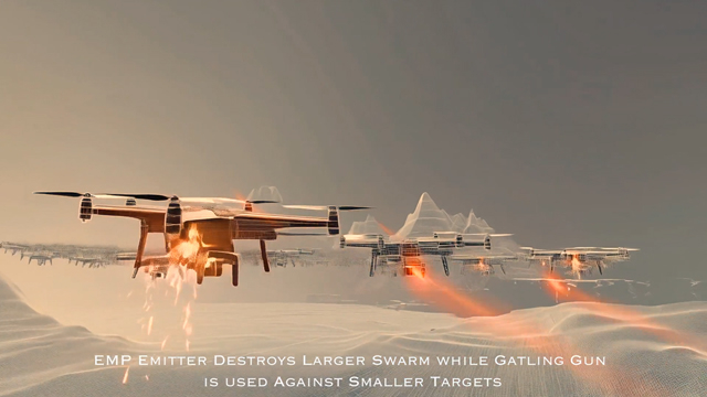 Drone Incursion WITH RCADS 13 GUN NEUTRALIZE